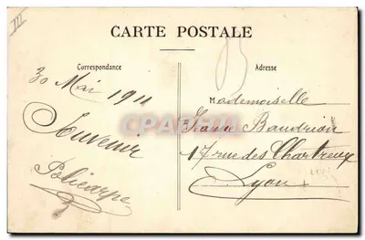 Avignon — Dzwonnica Hotele Miasta — Wydawca Félix Jean, nr 58 — Rewers