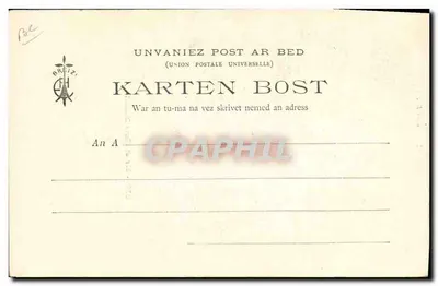 Bretania (Kolekcja E.H.) — Pan i Pani Botrel — n° 219 — Rewers