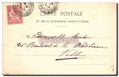 Théodore Botrel — chanteur en costume militaire — éditeur : Imprimerie A. Waron, St-Brice — Verso