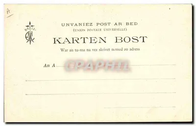 Kobieta szewcza mały statek — Les Chansons de Botrel ilustrowane przez E. Hamonic — n° 322 — Rewers