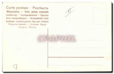 Amizade — carta postal decorada com violetas e uma estrela — editor não identificado — Verso