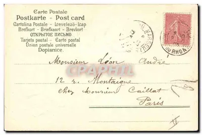 Koło i trójkąty — Szczęśliwy Rok — Ser. 505 n° 2957, wydawca D. Martin — Rewers