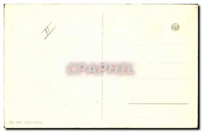 Côte d'Azur — krajobraz wybrzeża — n° 440 — Rewers