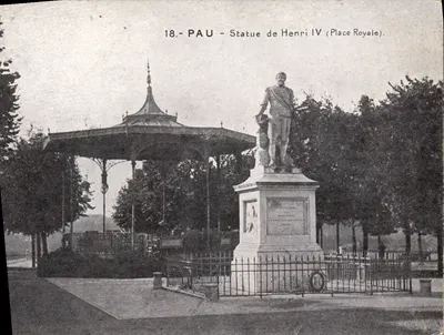 Pau - Estátua de Henri IV (Place Royale) — editor desconhecido, n° 18