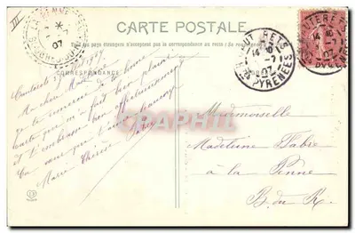 Cão das Pirineus — Viscos — As Altas Pirineus — Editor La Romaine, n° 463 — Verso