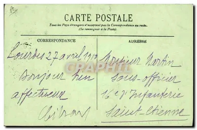 Cão dos Pirineus — Cenas e Tipos dos Pirineus — LL. n°11 — Verso