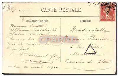 Cão das Pirineus — Cenas e Tipos das Pirineus — LL. — Verso