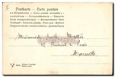 Małe przyjaciele — seria A.S. — wydawca W. Negro — Rewers