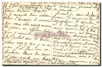 Grande Montanha Saint-Bernard — Antes da Partida — J.J. 8472 — Verso