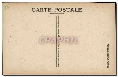 Generaal Berthelot — militair portret — Grav. imp. Platinographie (Saine) Parijs — Achterkant