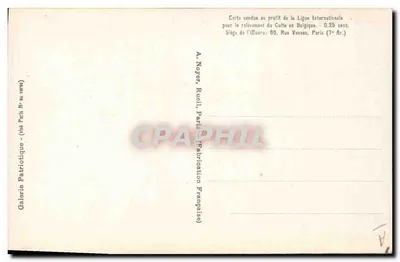 O Rei Albert e a Rainha Elisabeth da Bélgica — Perto de Furnes, entre Nieuport e Dunkerque — Simont, n°178 — Verso