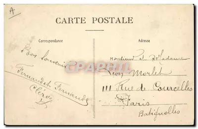 Le Havre — Saída do Navio Transatlântico "La Lorraine" — Editor não visível — Verso
