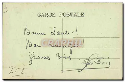 S.S. LOTUS — Compagnie des Messageries Maritimes — uitgegeven door Ghimaudo & Cie, Marseille — Achterkant