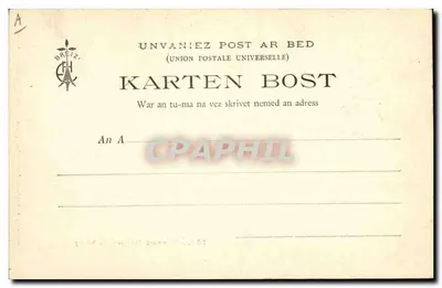 Chłopiec bretoński (Morbihan) — Bretagne (Kolekcja E. Hamonic) — E.H., S.-Briouc, wyd. C. Post. Widoki, Sceny, Ubrania Bretońskie, nr 163 — Rewers