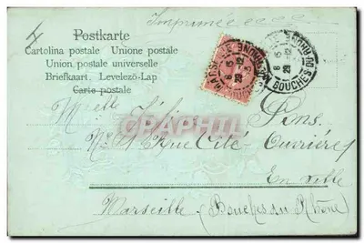 Bonne Année — 31/12 - 1903 — Wydrukowane w Bouches-du-Rhône — Rewers