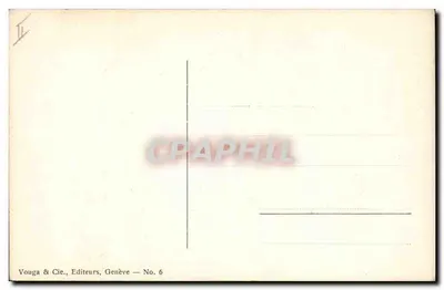 Igreja sob a neve — Atari — Editor Vouga & Cie, Genebra — N° 6 — Verso