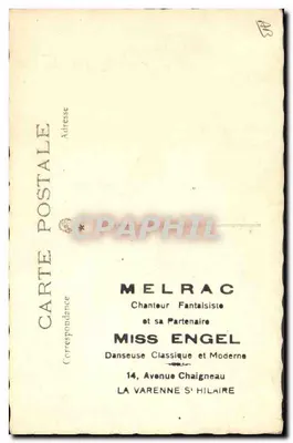 Melraco e Miss Angel — Fotografia de cena — C. Bonfort, Marselha — Verso