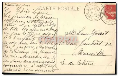 Grasse — L'Esplanade du Cours — Edit. Phot. Industrielle, Nicoud, Grasse — Verso
