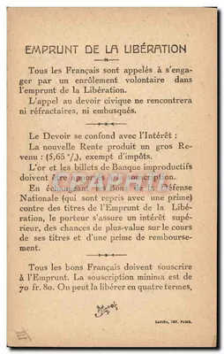 Geral Dubail — Vencedor da Marne — Editor: Lapira, Imp. Paris — Verso