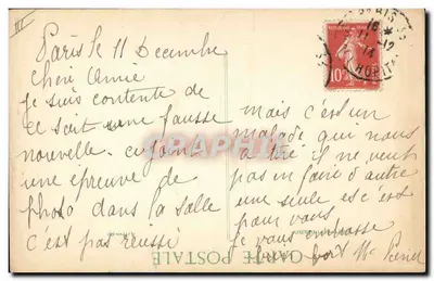 M. Poincaré — Presidente da República observando as tropas — Cliché Chusseau, Flaviens — Verso