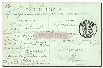 Le Havre — 'La Lorraine' no Estuário da Eure — LL. n°27 — Verso