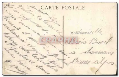 S.S. LUTETIA — Vista de noite — H. Grimaud et Cie, 64, Rue Mazenod, Marseille — Verso