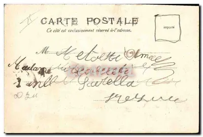 Le Havre — Salony rozmów transatlantyka "La Lorraine" — Stara pocztówka nr 118 — Rewers