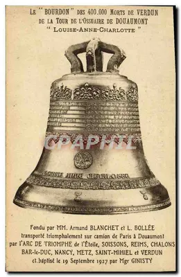 O "Bourdon" dos 400.000 mortos de Verdun — Torre do Ossuário de Douaumont — editor não visível