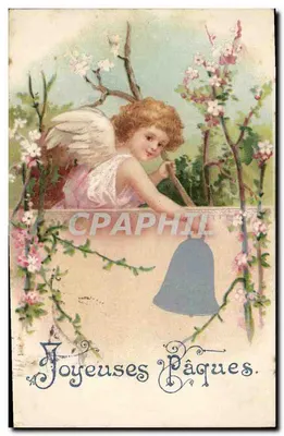Anjo com flores — Páscoa — editor não visível