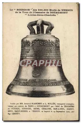 O "Bourdon" dos 400.000 Mortos de Verdun — Torre do Ossuário de Douaumont — editor não visível