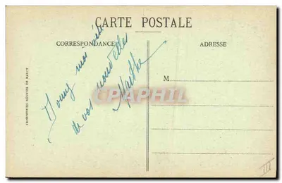 Menina em traje tradicional — poema de Botrel — Coleção II, Laurent, Fort-Louis — Verso