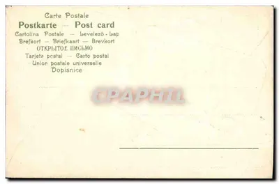 Otwarta koperta z kwiatami — seria N.091 — Rewers