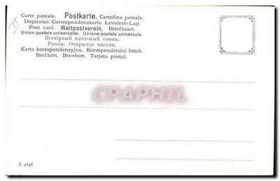Świnię — krajobraz brzegowy w zachodzie słońca — Müller & Mannheim, nr 4046 — Rewers