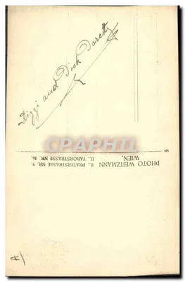 Tancerka w stroju z motywami — wydawca Stizzi und Rich Parette, Wiedeń — Rewers