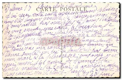 Valence-sur-Rhône — Kioszek i dekor Crussol — Foto Paul Jacquin — Rewers