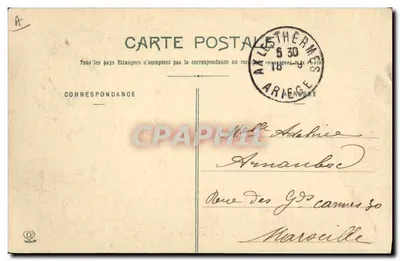 Pirinees hond - Viscos doet een dutje — Fototipie Labouche Frères, Toulouse, n° 1024 bis — Achterkant