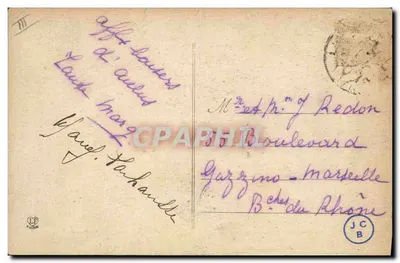 Piesy z Pireneusów — Dwa przyjaciele — Labouche Frères, Toulouse — Rewers