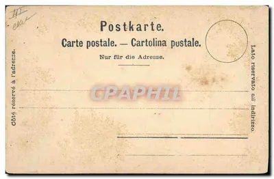 Cão do Grande São Bernardo — Charnaux Frères & Cie, Genebra, n° 741 — Verso