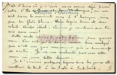 Navire in mare agitato — Pequebo — editore : Koré-Lebon — Verso
