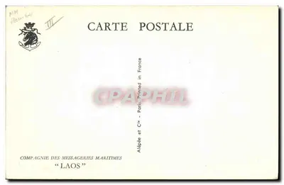 Cruiser "Laos" — Companhia das Messagerias Marítimas — editor Alépée e Cie — Verso