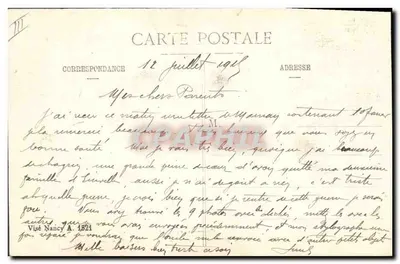 Ruiny kościoła w Piémérey — Okolice LUNÉVILLE — Foto P.R. 13 Pl. de l'Église — Rewers