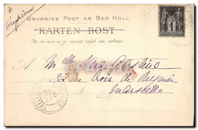 Pan i Pani Botrel w piosence — Przez mały palec — Galeria HILARION, Quimper — Rewers