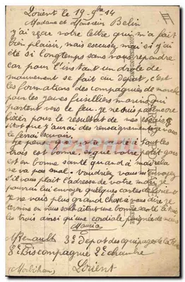 Mulher em traje tradicional — Botrel — editor Port Louis, n°74 — Verso