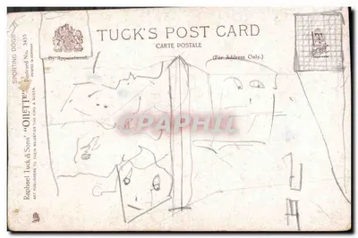 Dwa psy myśliwskie — Tuck & Sons, n° 3433 — Rewers