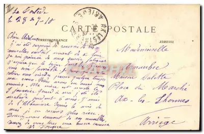 Toulon - Praça das Armas - Prefeitura Marítima e Kiosco de Música — P. Ruat, editor, Marselha, n° 4343 — Verso