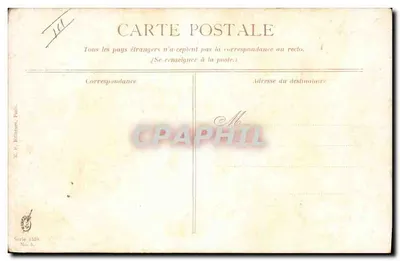 Dois levriers brancos — jardim com rosas — K. P. Éditeurs, Paris, Série 1329, No. 5 — Verso
