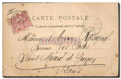 Dois cães na natureza — Idílio — Stanley Berkel, Imp. Sirven, Toulouse-Paris, S. 232 — Verso