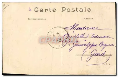 Manobras do Bourbonnais — General Tréméau — 1909 — Verso