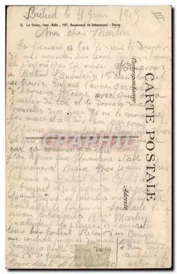 Paris — 22 de abril — Revisão da Divisão Territorial pelo General Galopin — O General passa a Revisão — Verso
