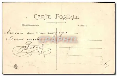 Vermelles — Visita do Príncipe de Gales — 4 de Abril de 1915 — Editor CCA n°554 — Verso